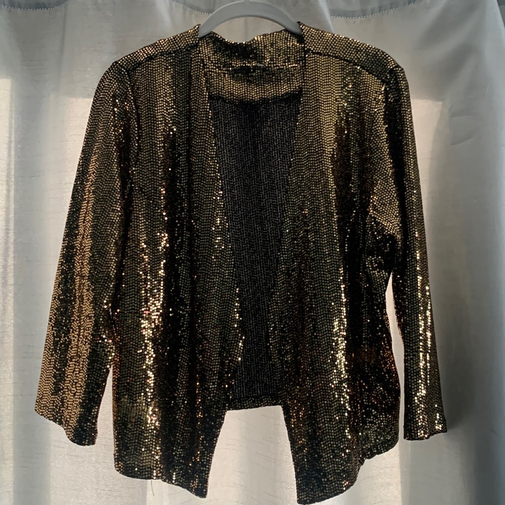 Sequin bolero jacket - gold disco VEGAS